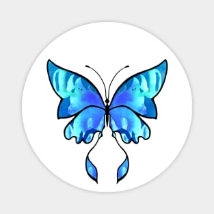 Blue Butterfly Magnet